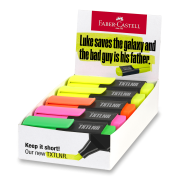 Faber-Castell Označevalniki Short TXTLNR SF - stojalo, 10 kosov