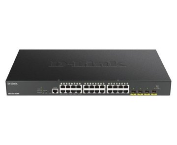 D-Link DGS-1250-28XMP/E 24-portno gigabitno pametno upravljano stikalo PoE s 4x 10G SFP+, 370 W