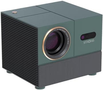 Projektor STRONG MIRA 1/ LCD/ FHD (1920x1080)/ 300 ANSI lm/ USB 2.0/ HDMI/ BT/ Wi-Fi/ Repro/ Android 11/ sivo-zelena