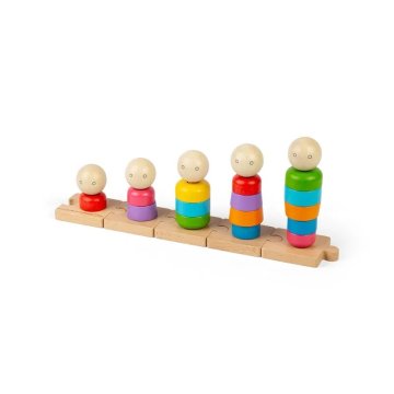Bigjigs Toys Bigjigs igrače Mavrična družinska razporeditev