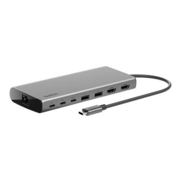 Belkin USB-C 8 v 1 z dvojnim prikazovalnikom