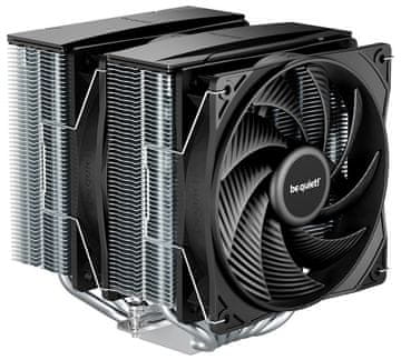 Be quiet! CPU hladilnik PURE ROCK PRO 3 / 2x120mm PWM ventilator / 6xheatpipe / silver