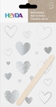 HEYDA Propisoty 10 x 19 cm - srebrno srce