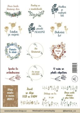 Bodi prijazen Motivacijske nalepke A6