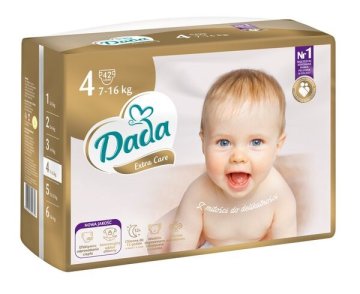 DADA Extra Care 4 plenice za enkratno uporabo (7-16 kg) 42 kosov