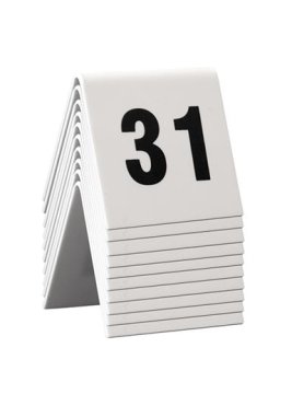 Securit Oznake za mizo številka 31-40, 10 kosov