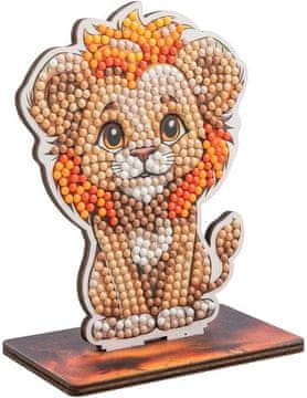 CRYSTAL ART Slikanje z diamanti Safari: lev