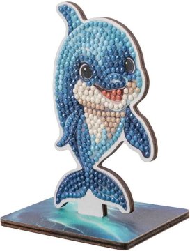 CRYSTAL ART Diamantna slika Ocean: delfin