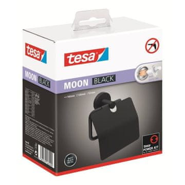 Tesa Držalo za toaletni papir, Moon Black