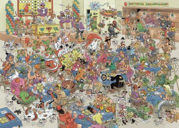 Jumbo Puzzle JvH Človek, ne jezi se bitka 1000 kosov