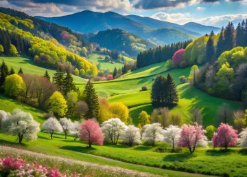 ALIPSON Sestavljanka Pomladni sprehod 500 kosov