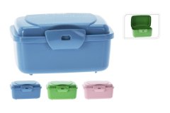 Škatla za prigrizke 12x8x6cm z zapiranjem s sponko, plastična