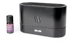 PLATINET PLAMENSKI AROMA DIFUZOR 180ML 4,5W ČRN + 10 ML ETERIČNEGA OLJA SIVKE