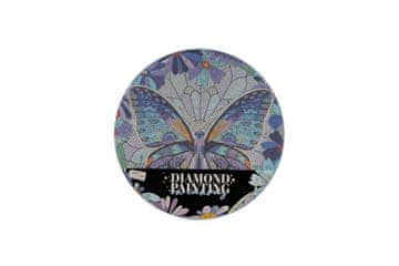 SMT Creatoys Diamantna slika mandala - metulj premera 30 cm z dodatki v foliji