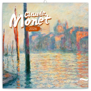 Notique Koledar z beležkami Claude Monet 2026, 30 x 30 cm