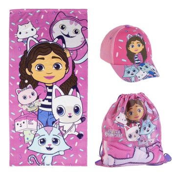 Cerda GABBY'S DOLLHOUSE brisača, kapa in torba