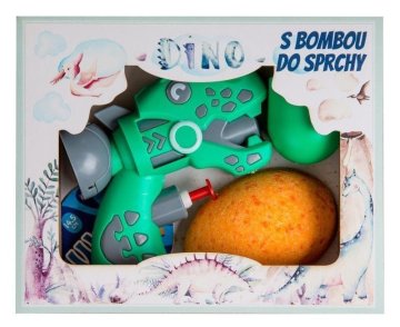 Kozmetični set DINO za otroke (gazirana bomba, vodna pištola)