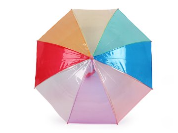 Otroški prozorni mavrični dežnik - marelica