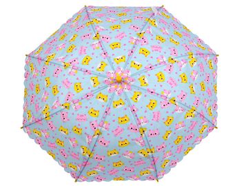 Otroški mavrični dežnik, dino, raketa, mačka - modra mačka