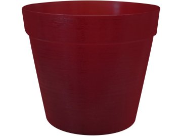 Cvetlični lonec Loft 220x200 mm rdeč prozoren