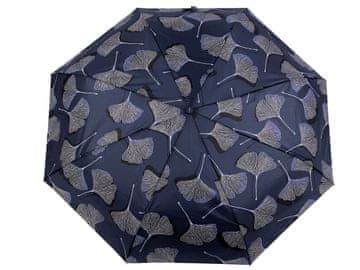 Ženski zložljivi dežnik - temno moder