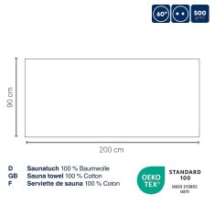 Kela Brisača Leonora 100 % bombaž premium svetlo siva 70x140cm KL-23416