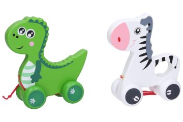 Lesena vlečna žival 12x13cm 3 vrste