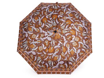 Ženski zložljivi dežnik - bež temen.