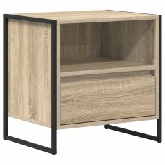 Vidaxl Nočna omarica Sonoma 50 x 39,5 x 50 cm Konstruiran les