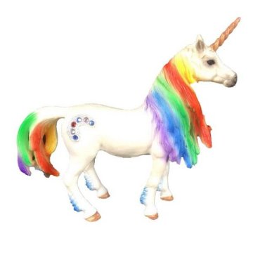 E - Figurica enoroga z mavrično grivo 13 cm