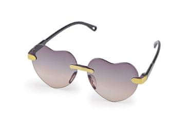 Očala za zabavo / karneval srca - otroška - siva