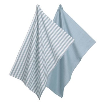 Kela Brisača za posodo CAJA 2 kosa 55 % bombaž/45 % bambus modra 70x50 cm KL-12874