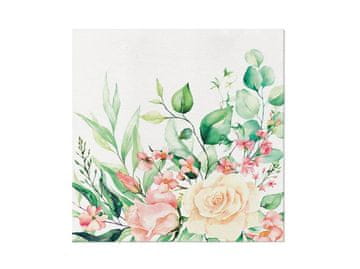 Airlaid prtički 12 kosov Cvetlični trenutki 40x40 cm