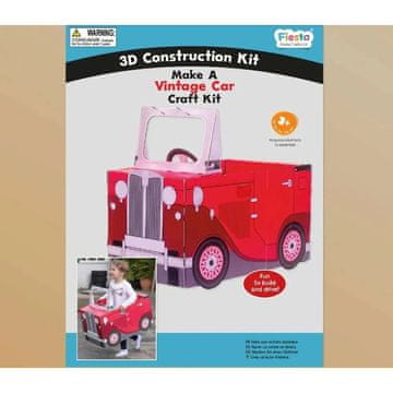 Fiesta Crafts 3D sestavljanka Vintage Car Red