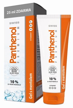 Pantenol 10% Swiss Premium gel z mentolom 100+25 ml