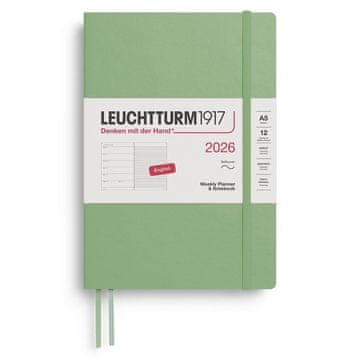 Leuchtturm1917 Tedenski planer in beležnica 2026 Medium (A5) Sage