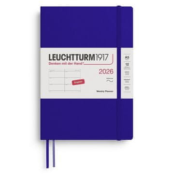 Leuchtturm1917 Tedenski planer 2026 Srednje velikosti (A5) Črnilo