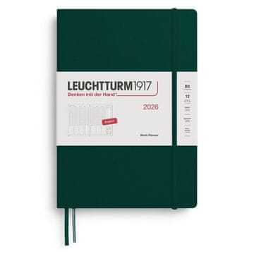 Leuchtturm1917 Tedenski planer 2026 Composition (B5) Gozdno zelena