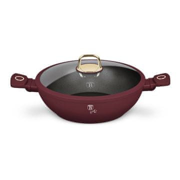 Ponev Wok s pokrovom in površino iz titana 30 cm Leonardo Collection BH-8035