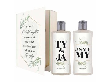 Darilni set knjiga Ti in jaz, gel za prhanje 250ml, šampon 250ml
