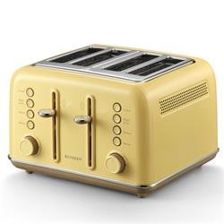 Buydeem Toaster s 4 režami DT640E, rumen