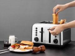 Buydeem Toaster s 4 režami DT640E, iz nerjavečega jekla