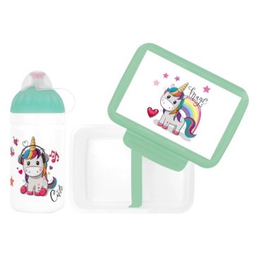 Komplet R&amp;B škatla in steklenička Magic Unicorn 500ml