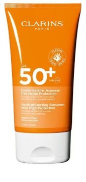 Clarins Krema za sončenje SPF 50+ (zaščitna krema za sončenje za mlade) 150 ml