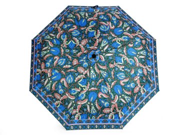 Ženski zložljivi dežnik - zelen temen