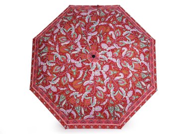 Ženski zložljivi dežnik - rdeč