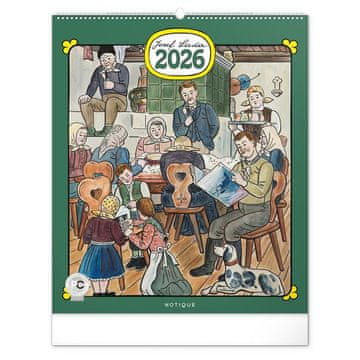Stenski koledar 2026: Josef Lada, 48 x 56 cm