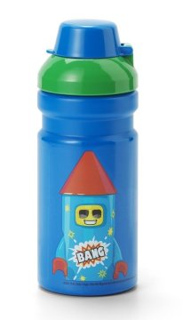 Steklenička za pitje LEGO Rocket - modra/zelena