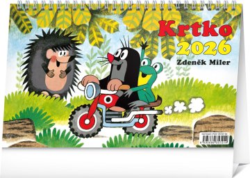 NOTIQUE Namizni koledar Krtek 2026, 23,1 x 14,5 cm