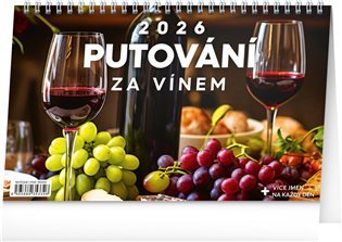 Namizni koledar Potovanje za vino 2026